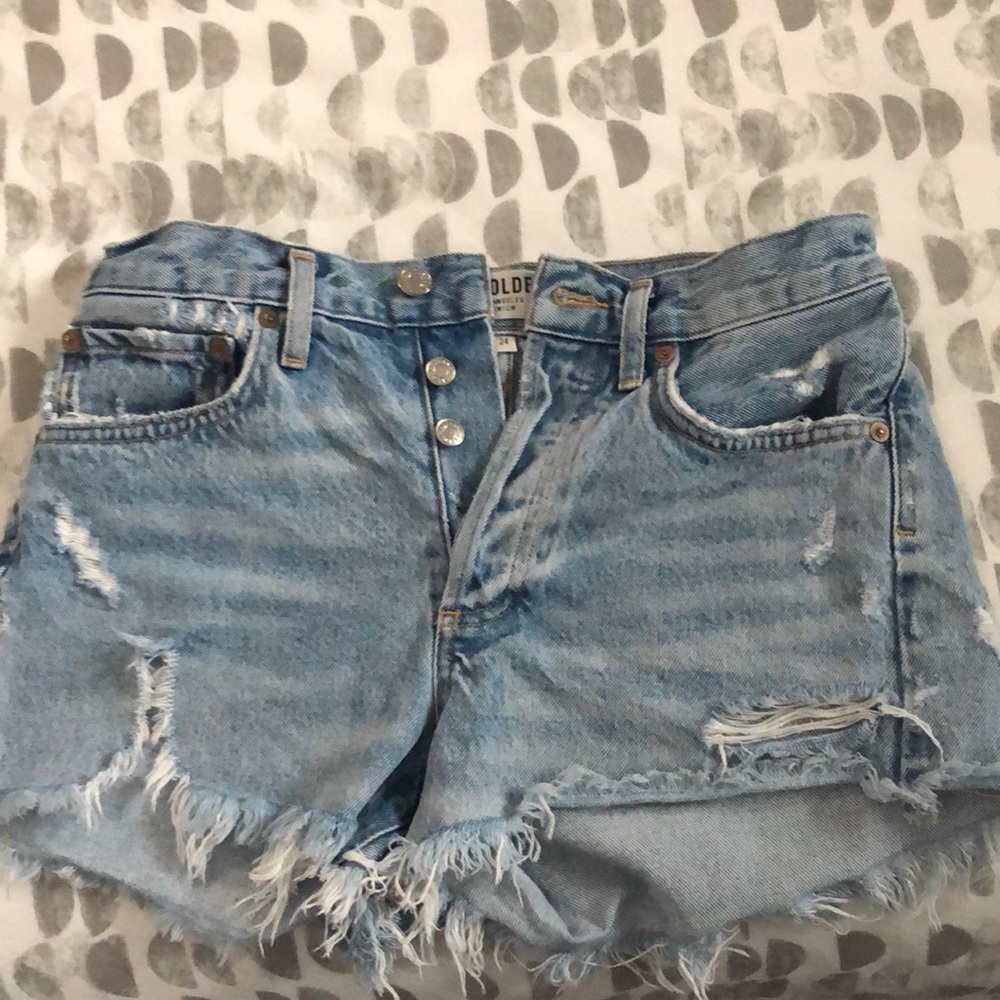 Agolde Parker denim shorts